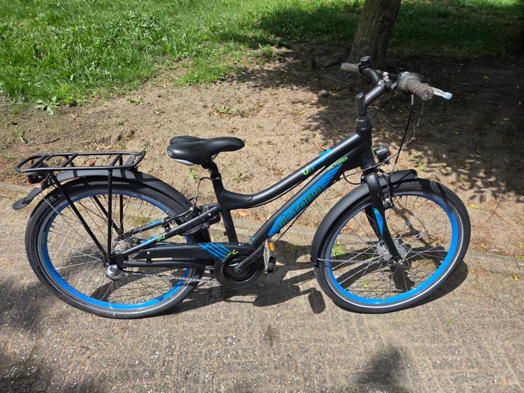 Victoria V5.3 Pro Sport 24 inch kinderfiets, lage instap, Fietsen en Brommers, Fietsen | Jongens, Ophalen, Terugtraprem, Versnellingen