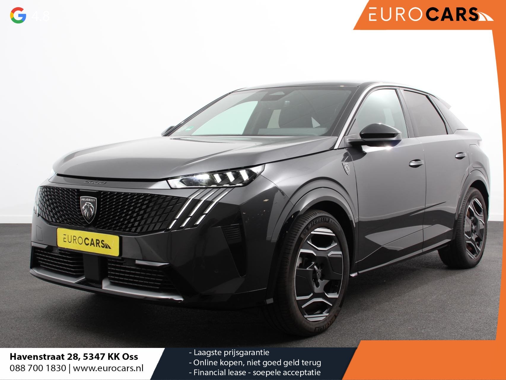 Peugeot e-3008 210 GT-Line Automaat Climate control Adaptiev, Auto's, 213 pk, Zwart, 36 min, Automatische klimaatregeling