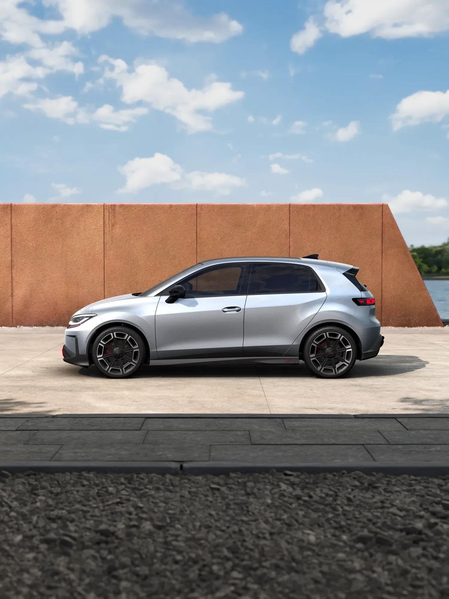 Volkswagen ID. Polo GTI 226pk 52 kWh | Panoramadak | 19" Vel, 12 maanden, Stof, Zwart, 1520 kg