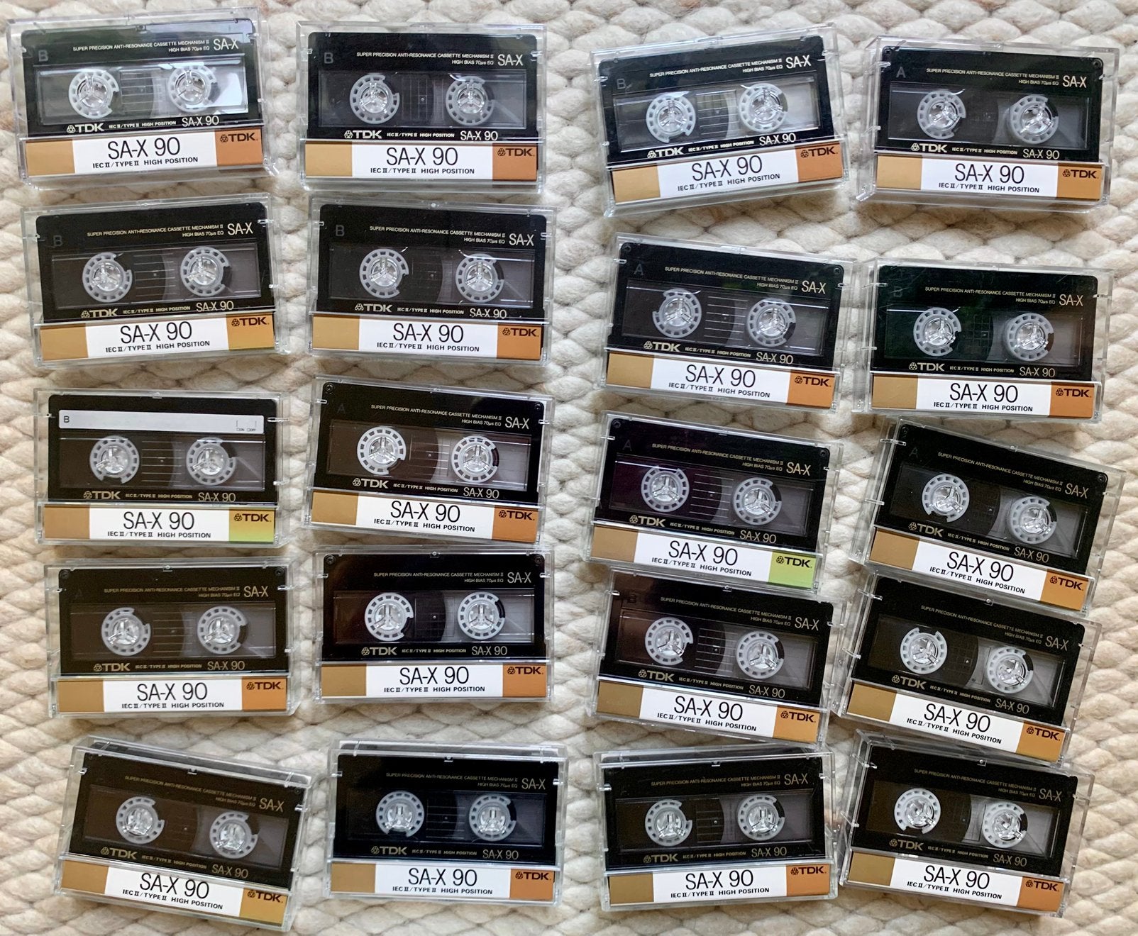 IZGST 21x TDK SA-X90 SA-X60 1988 cassettebandjes SA-X SAX 90, Gebruikt, 2 t/m 25 bandjes, Ophalen of Verzenden, Voorbespeeld