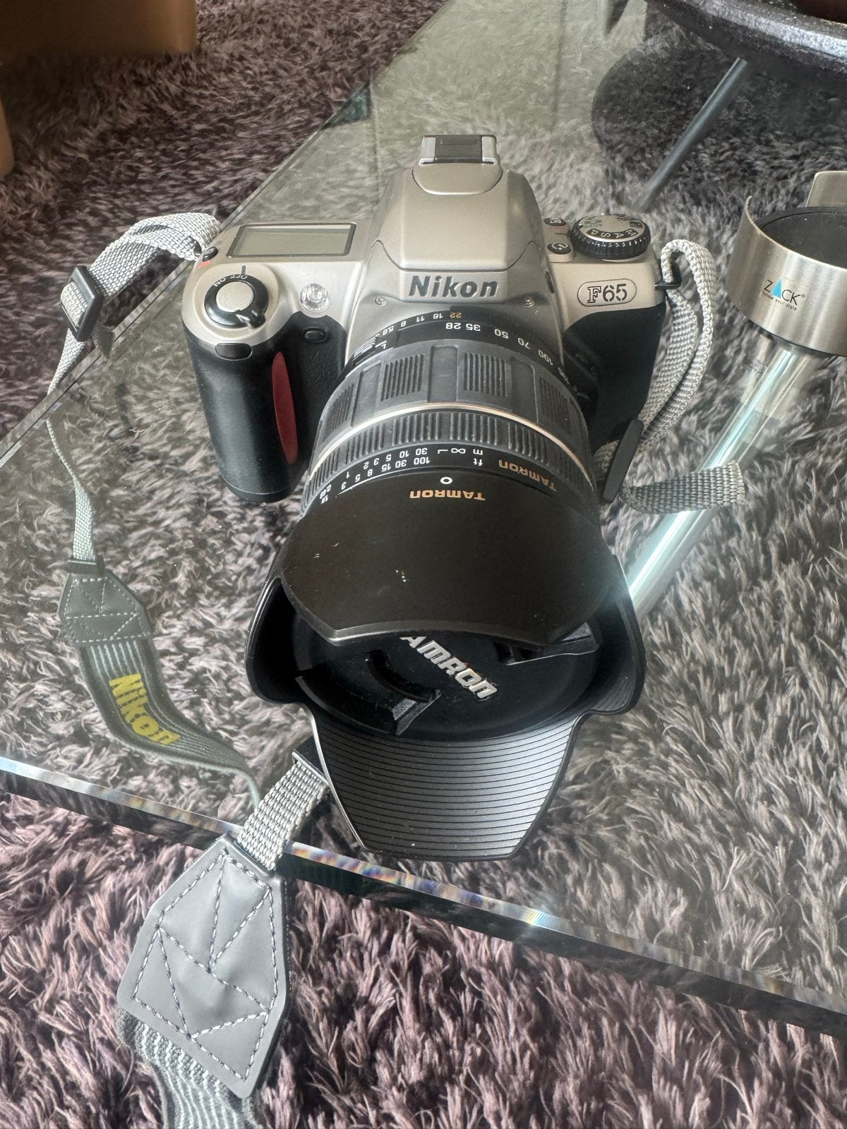 Nikon F65 met Tamron 28-200mm lens en Lowepro tas, Ophalen of Verzenden, Zo goed als nieuw, Spiegelreflex, Nikon