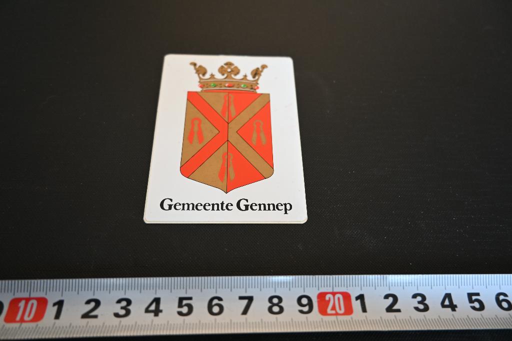 sticker Wapen Gemeente Gennep *, Ophalen, Zo goed als nieuw