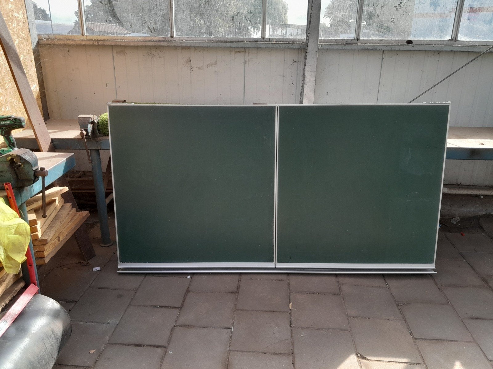 NIJKERK Groot oud schoolbord gebruikt maar heel netjes., Ophalen, Gebruikt, Krijtbord