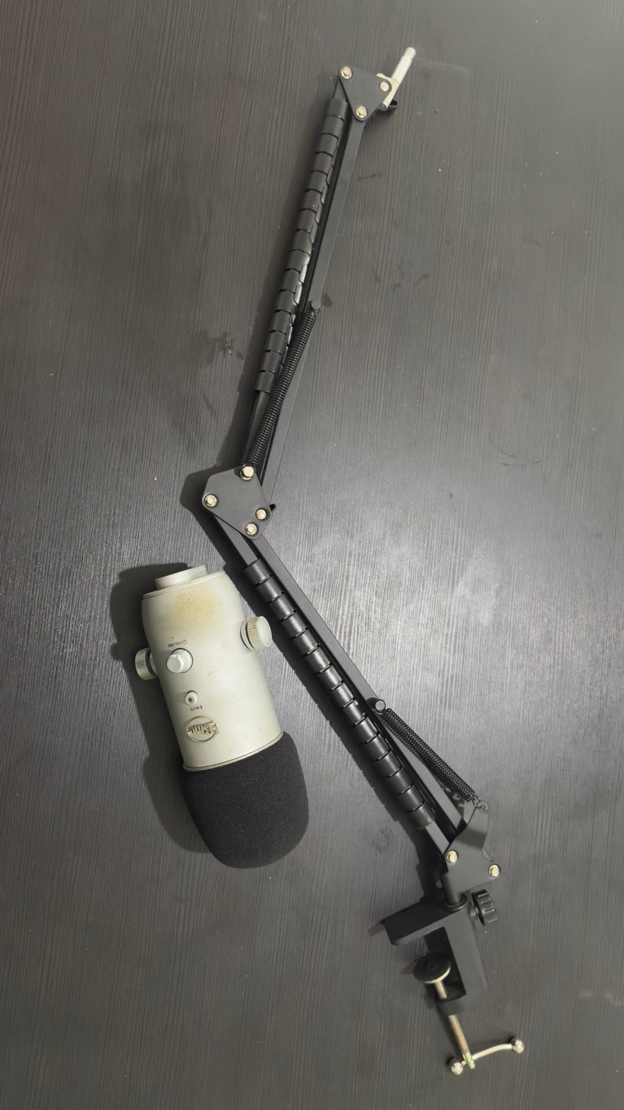 Blue Yeti microfoon not working damaged port+ microfoonarm, Muziek en Instrumenten, Ophalen, Gebruikt, Studiomicrofoon
