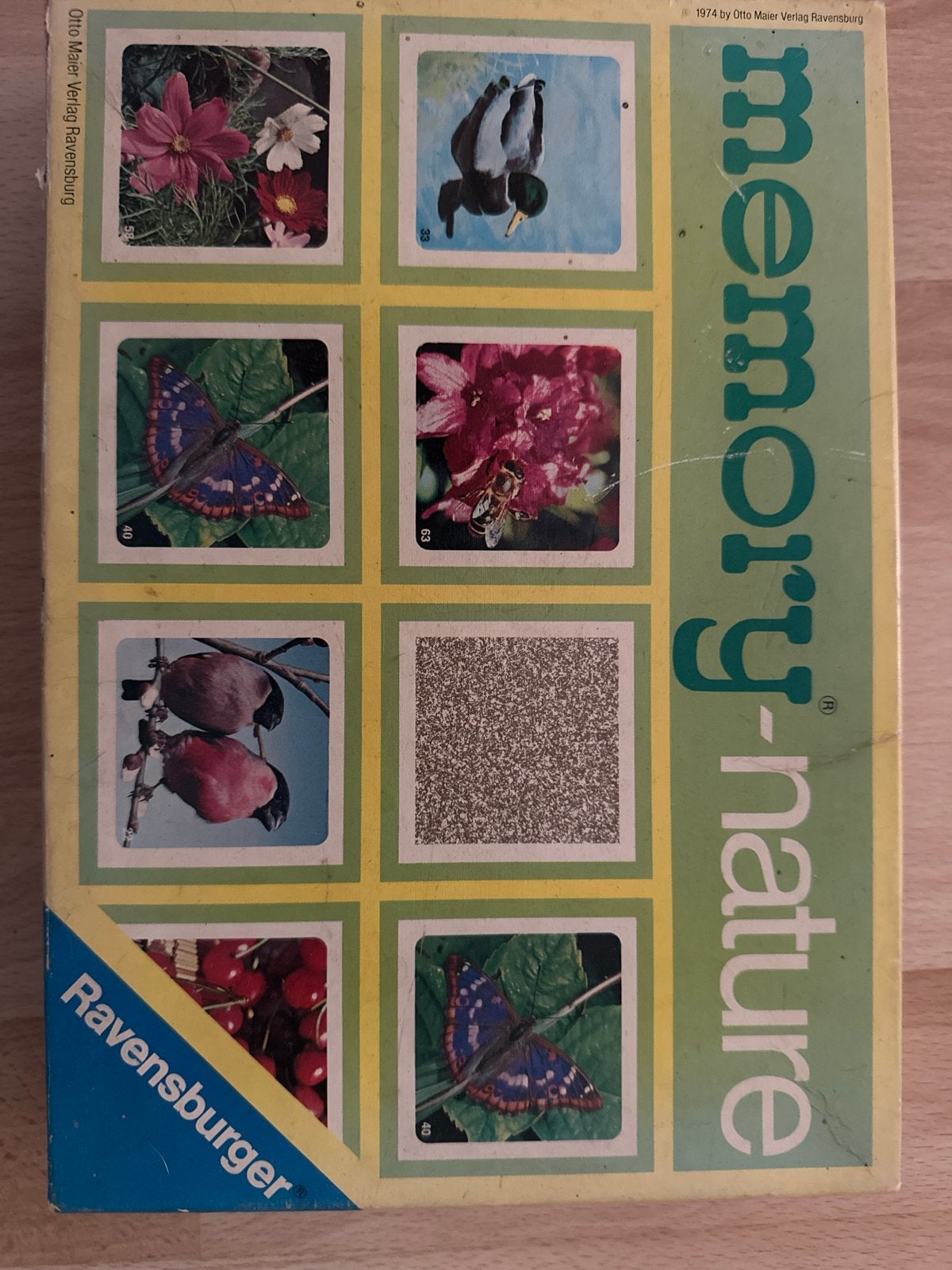 Memory Nature Ravensburger - Vintage Gezelschapsspel, Een of twee spelers, Ophalen of Verzenden, Gebruikt