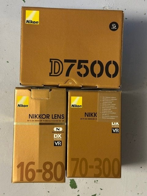 Nikon D7500 + lenzen, Ophalen, Gebruikt, Nikon, Geen optische zoom