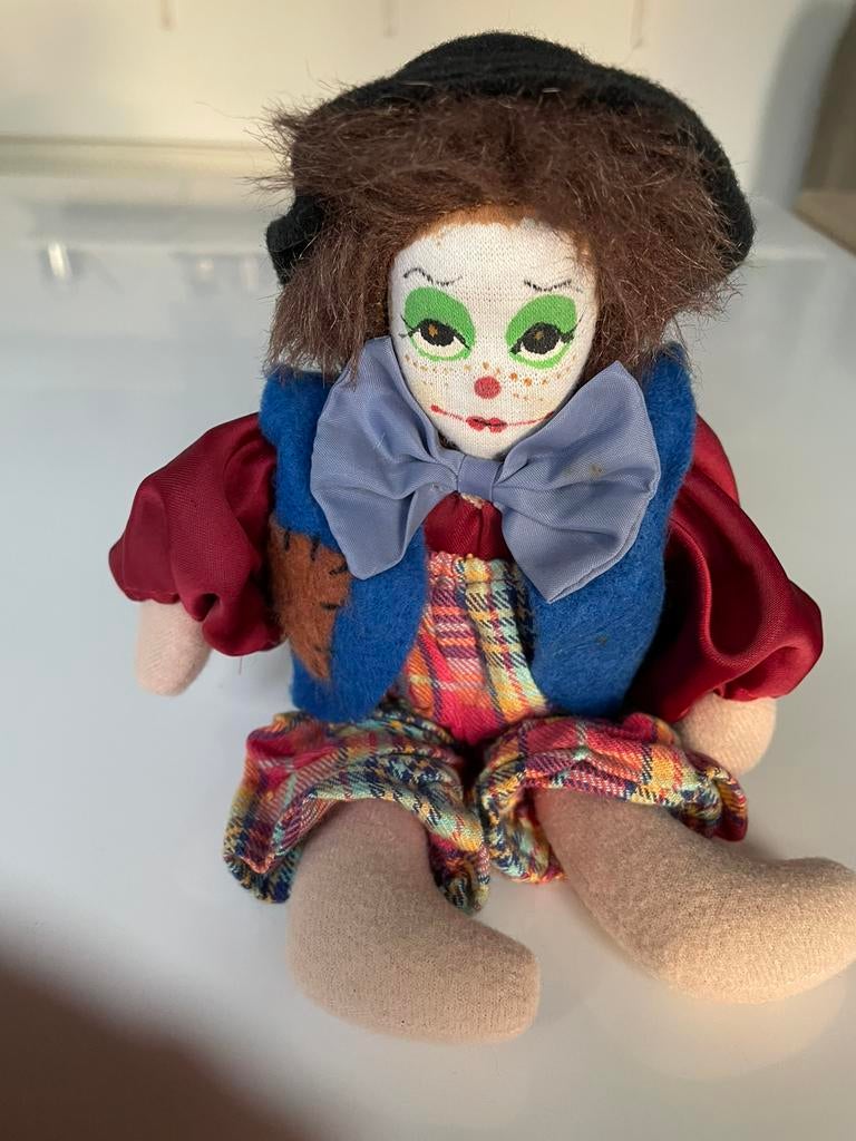 Clown popje met beweegbare armen en benen, Ophalen of Verzenden, Zo goed als nieuw
