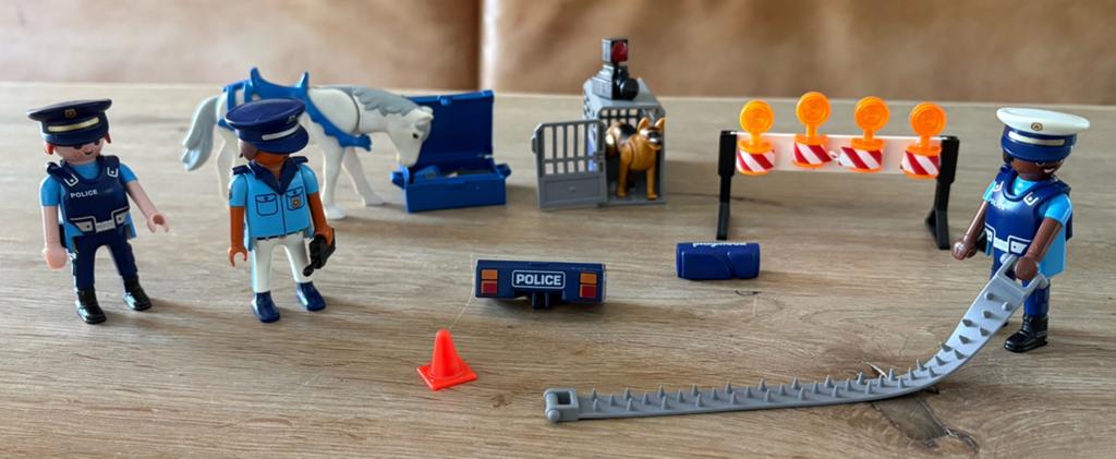 Playmobil Politie Set met Figuren, Paard, Hond en Accessoire, Ophalen, Gebruikt