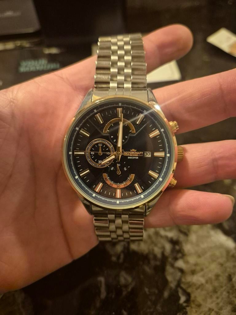 Rotorcraft Discover RC4802 Chrono Herenhorloge, Overige merken, Staal, Staal, Polshorloge