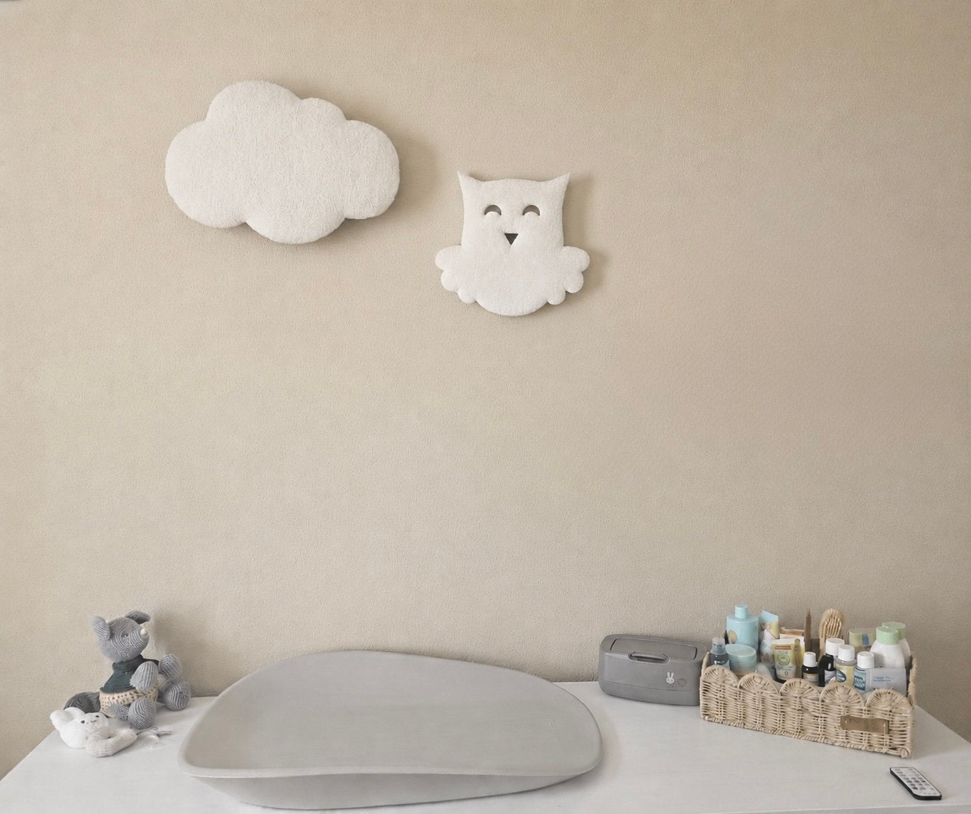 Wolkenlampjes teddy uil + wolkje dreamlights nachtlampje, Draadloos, Nieuw, Ophalen of Verzenden, Wit