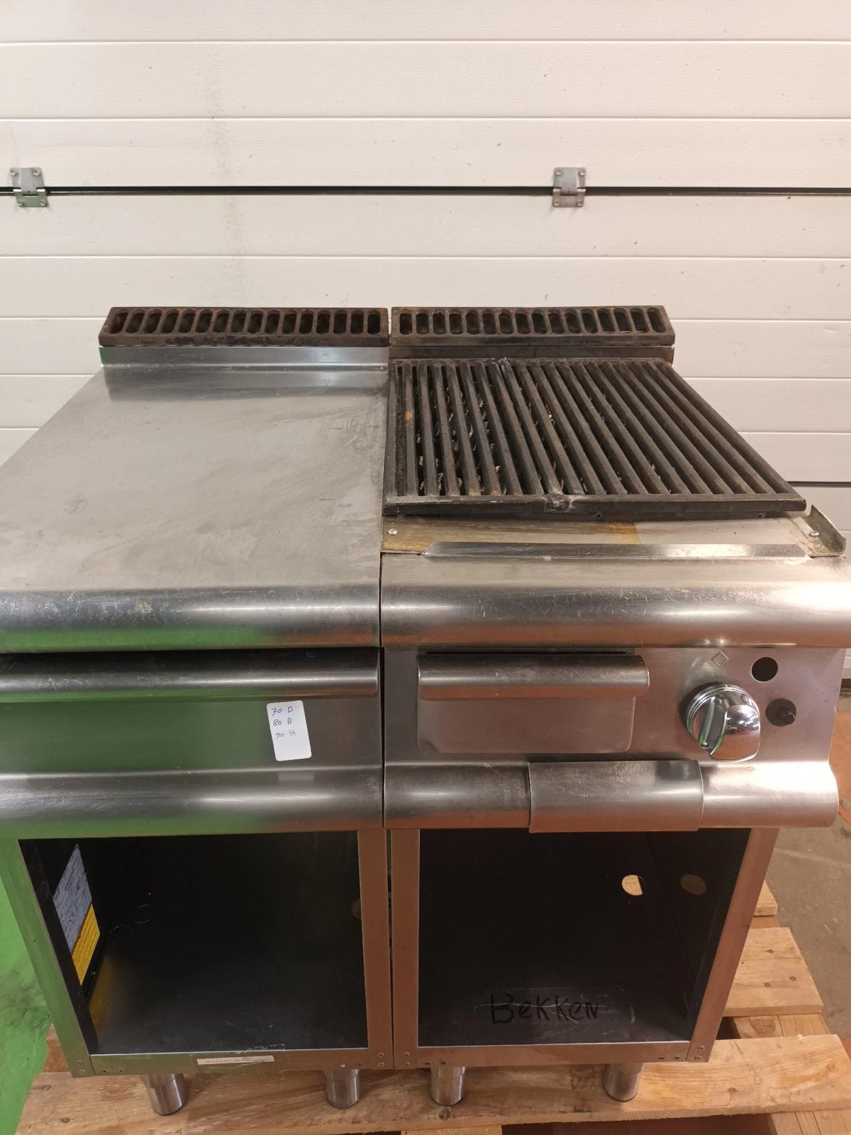 Professionele Horeca Grill lavasteen grill op gas, Ophalen, Gebruikt