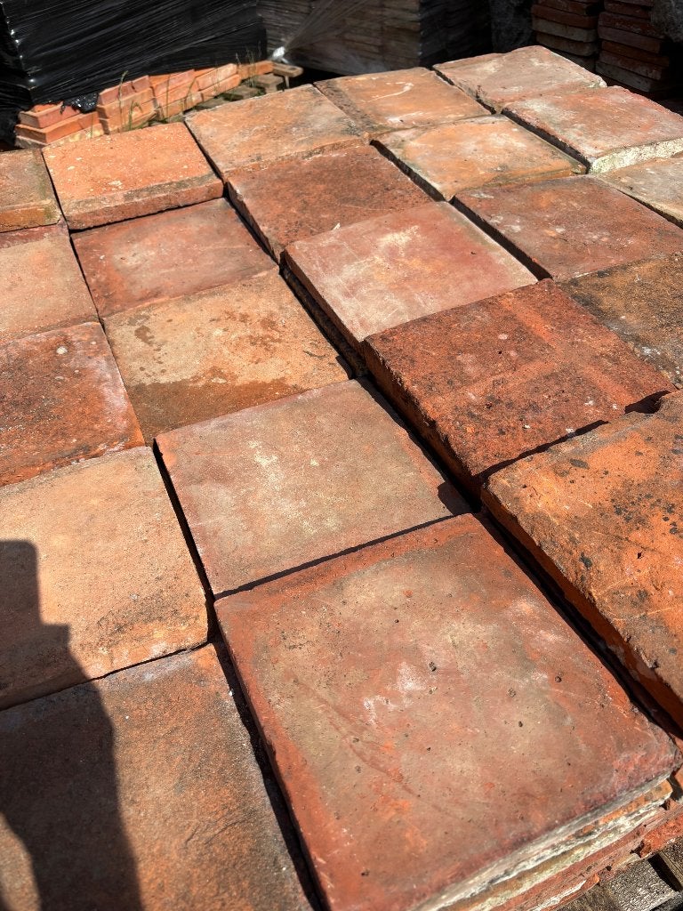 Lot antieke terracotta tegels Voor info BELLEN 0474220705, Ophalen