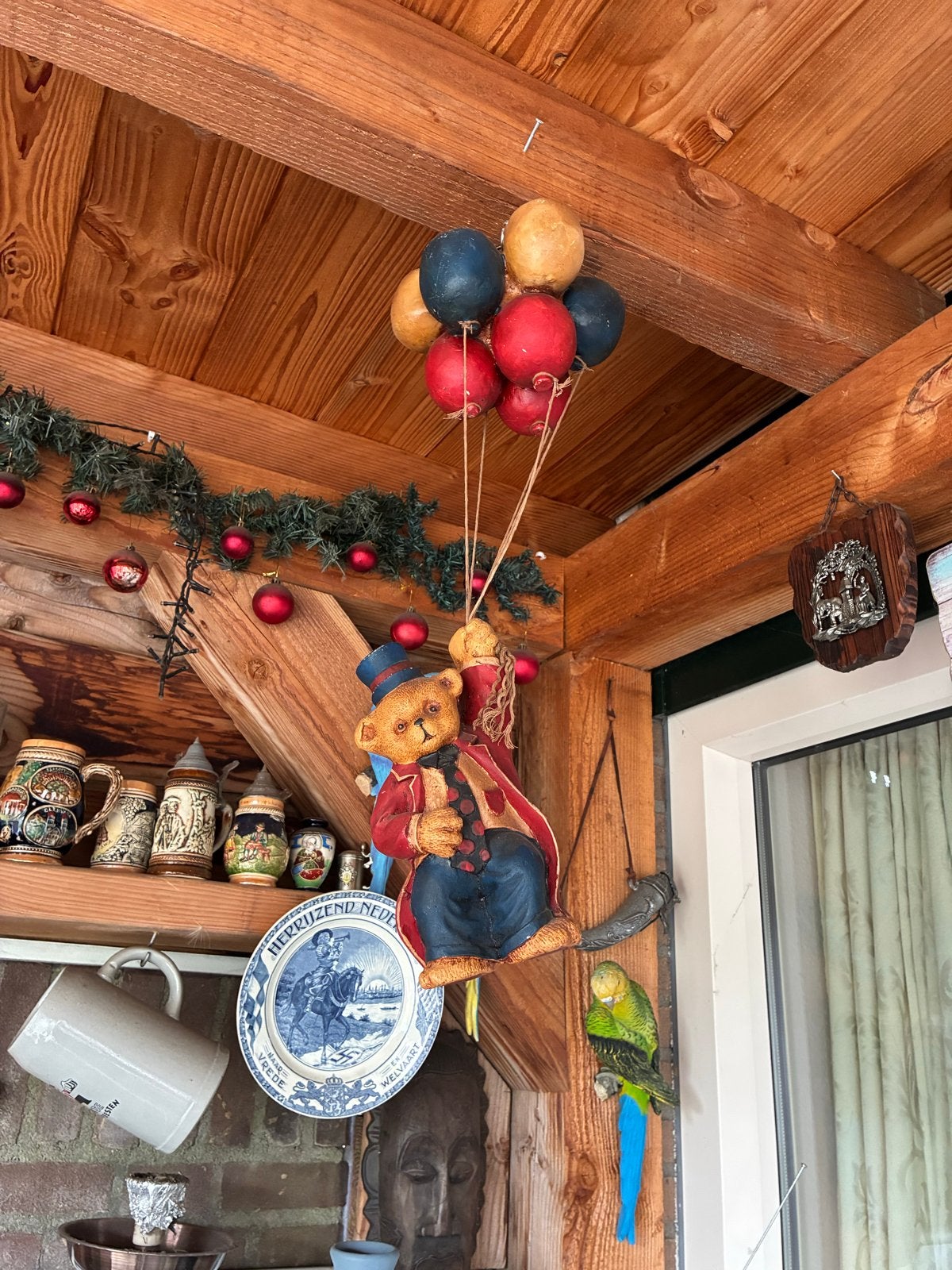 Decoratieve beer met ballonnen, Verzamelen, Ophalen of Verzenden, Gebruikt, Dier