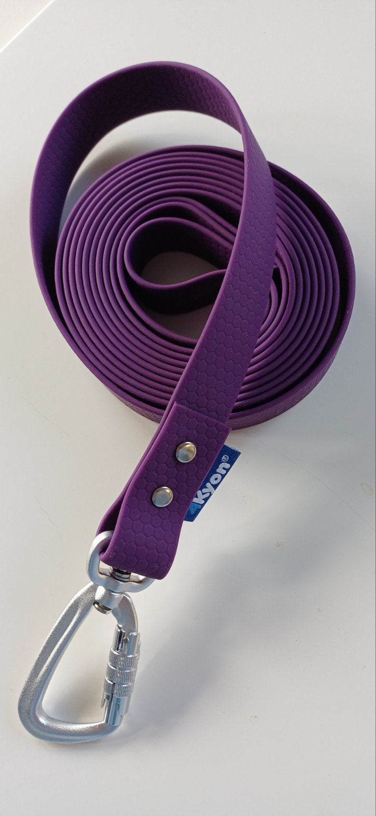 Hondenriem veiligheidshaak 3m - paars- waterproof - 25mm, Hasselt, Info@4kyon.com, Nieuw, Ophalen of Verzenden
