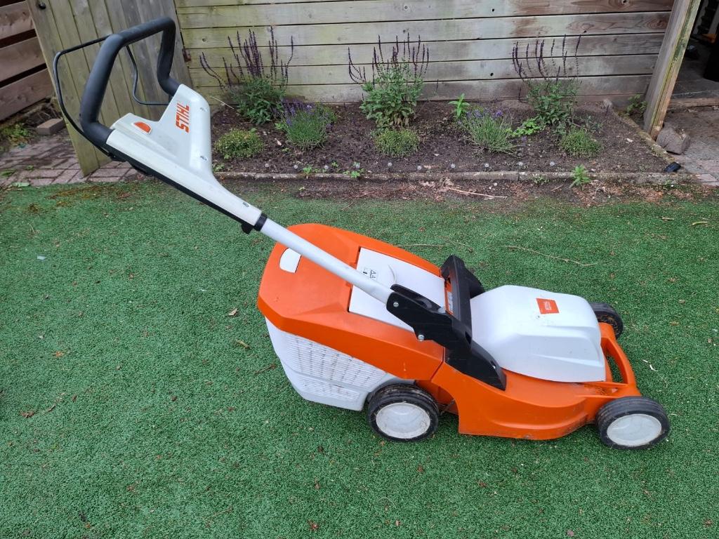 Grasmaaier stilh, Ophalen, Stihl, Elektrische grasmaaier, Elektrische starter