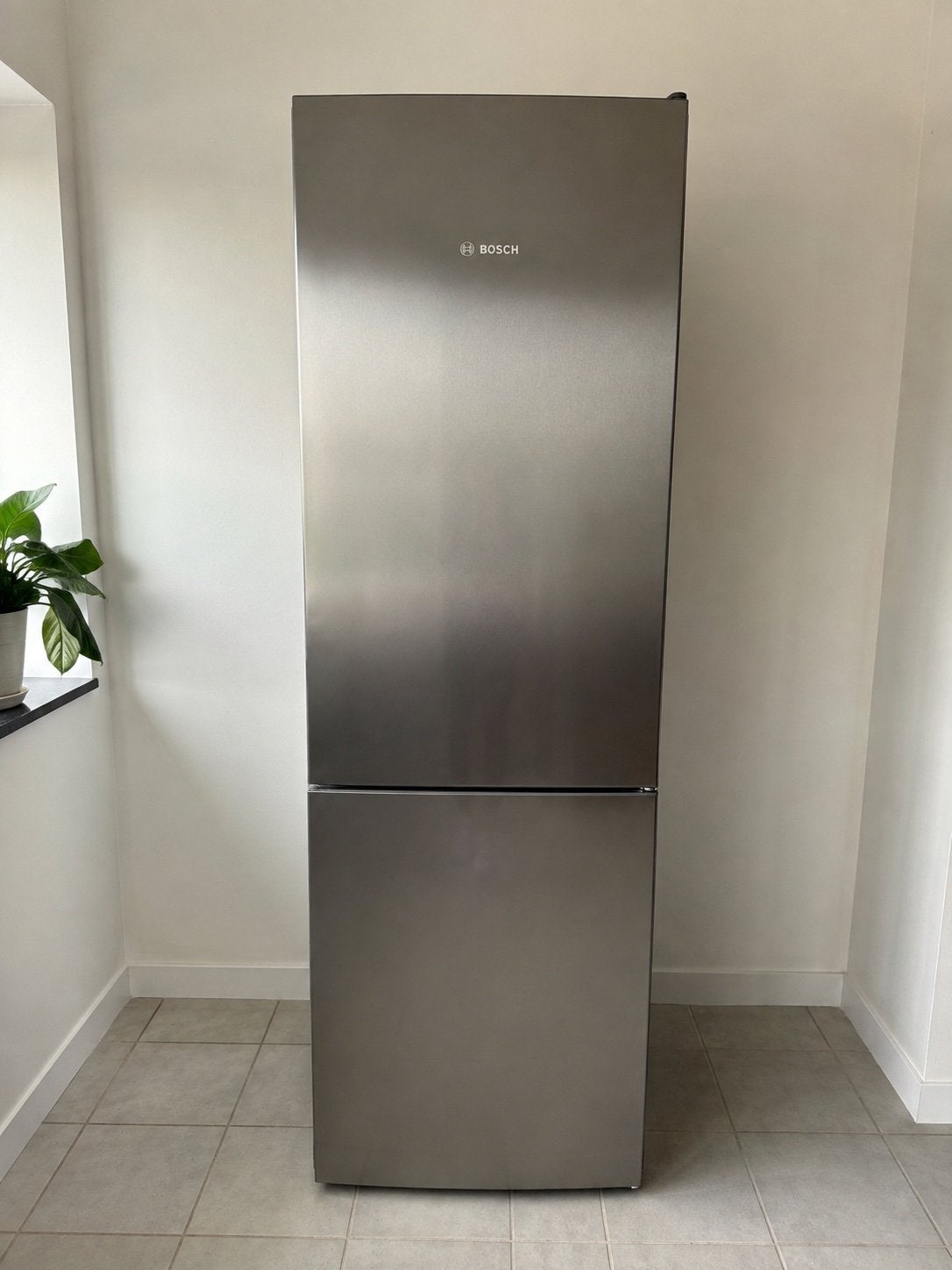 Bosch XXL koel-vriescombinatie 70 cm RVS A+++, Ophalen, 200 liter of meer, 60 cm of meer, Met aparte vriezer
