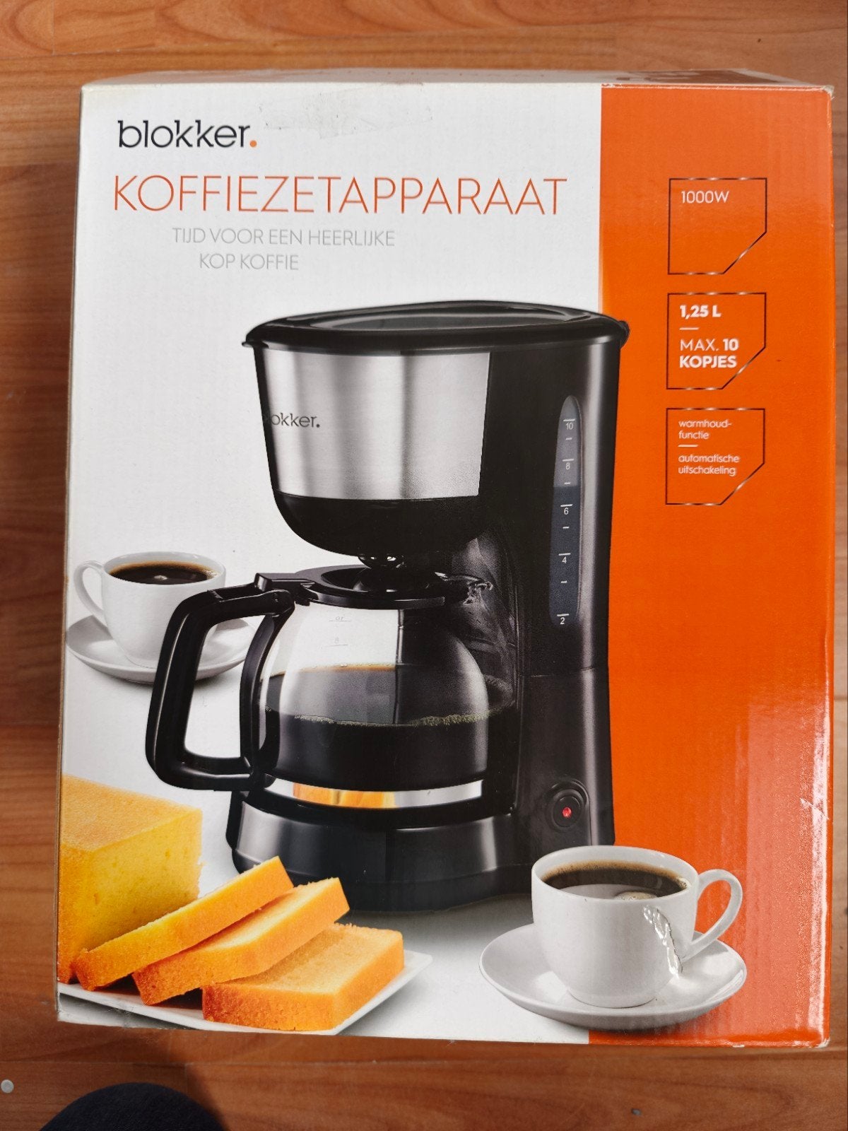 Nieuwe koffiezetapparaat in doos van de Blokker., Gemalen koffie, Ophalen of Verzenden, 4 tot 10 kopjes, Koffiemachine