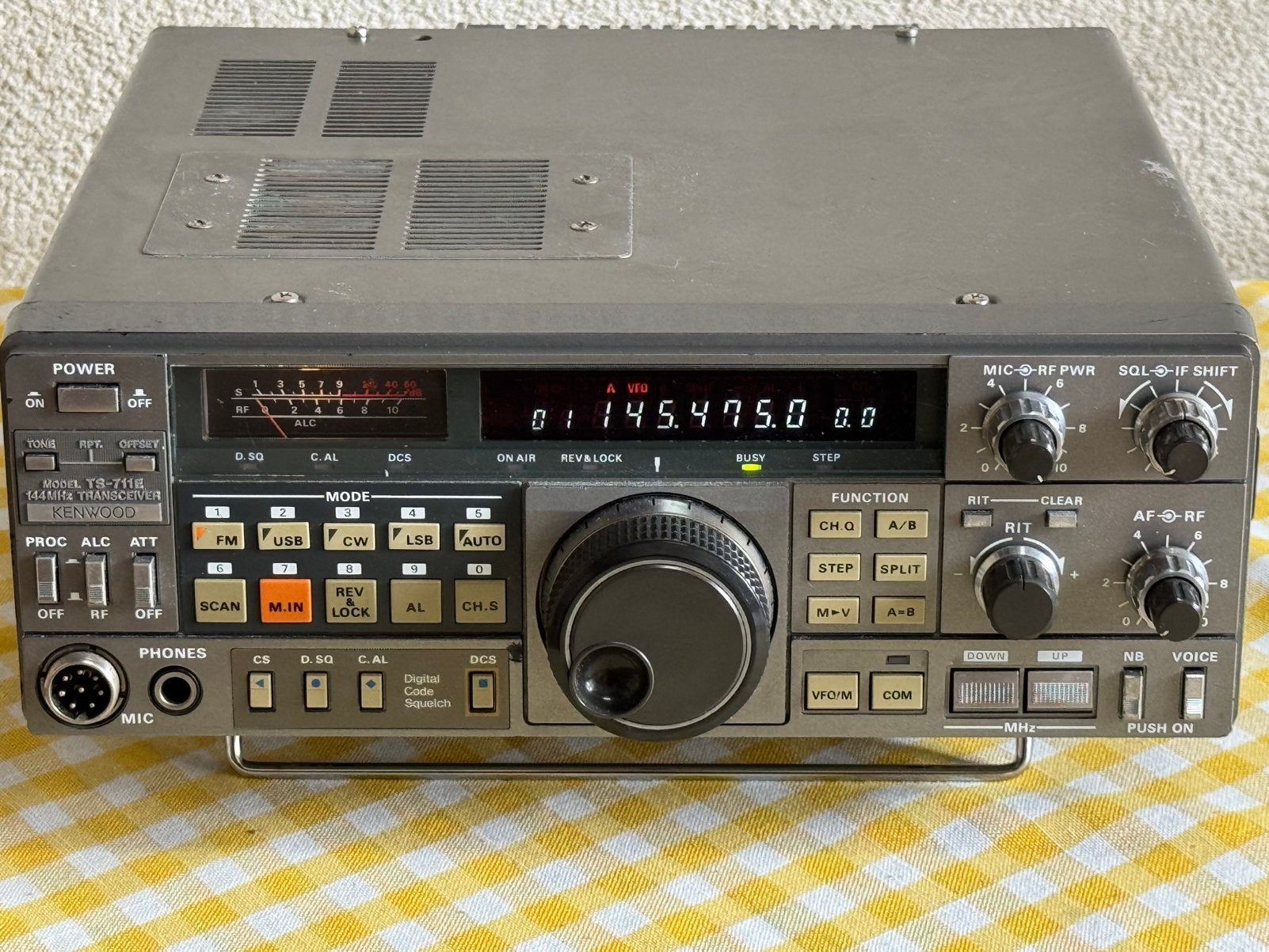 2 mtr allmode basis kenwood ts711 pr incl vzk, Telecommunicatie, Ophalen of Verzenden, Zender en Ontvanger