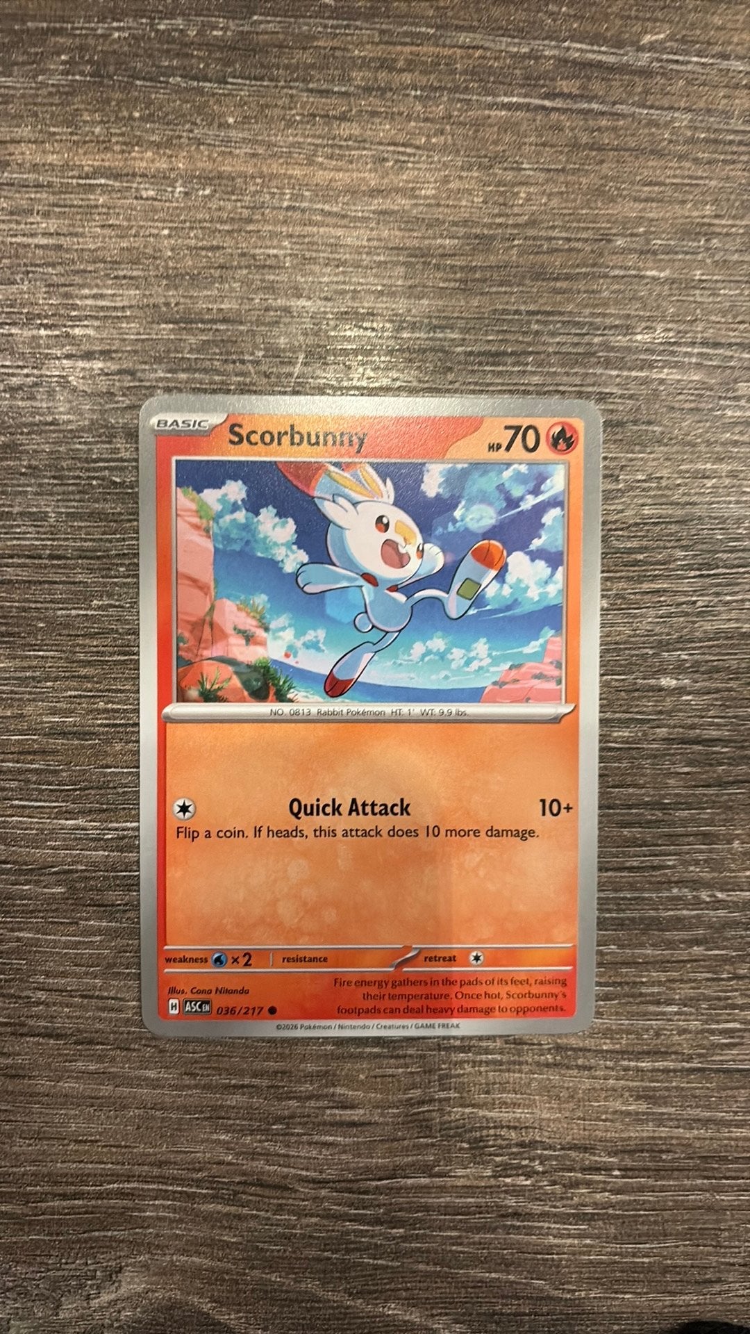 ASC Scorbunny 036/217, Ophalen of Verzenden, Zo goed als nieuw
