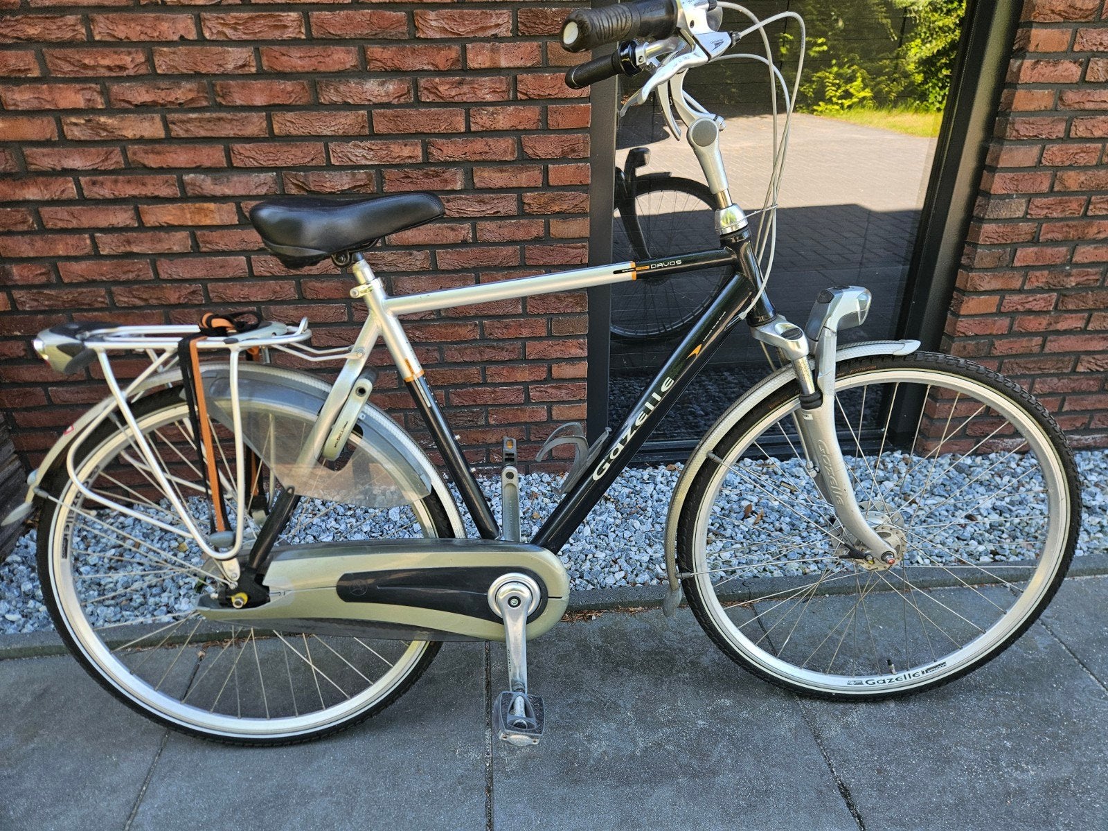 Gazelle Davos herenfiets, 8 versn (bezorgen mogelijk), Ophalen, Versnellingen, Zo goed als nieuw, Gazelle