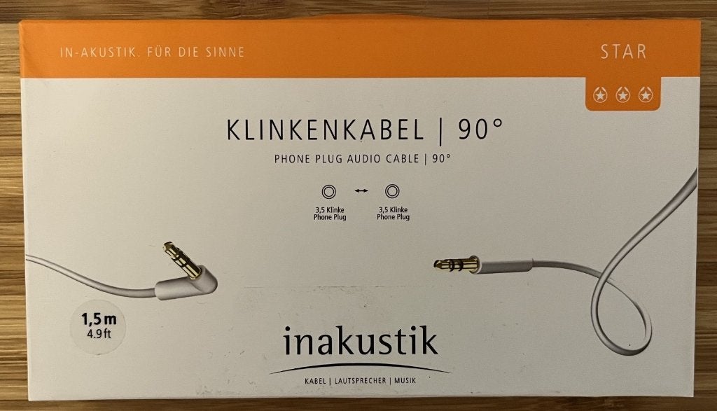 Inakustik 3,5mm interlinkkabel star serie 1,5m, Ophalen of Verzenden, Nieuw, Minder dan 2 meter, Interlink-kabel