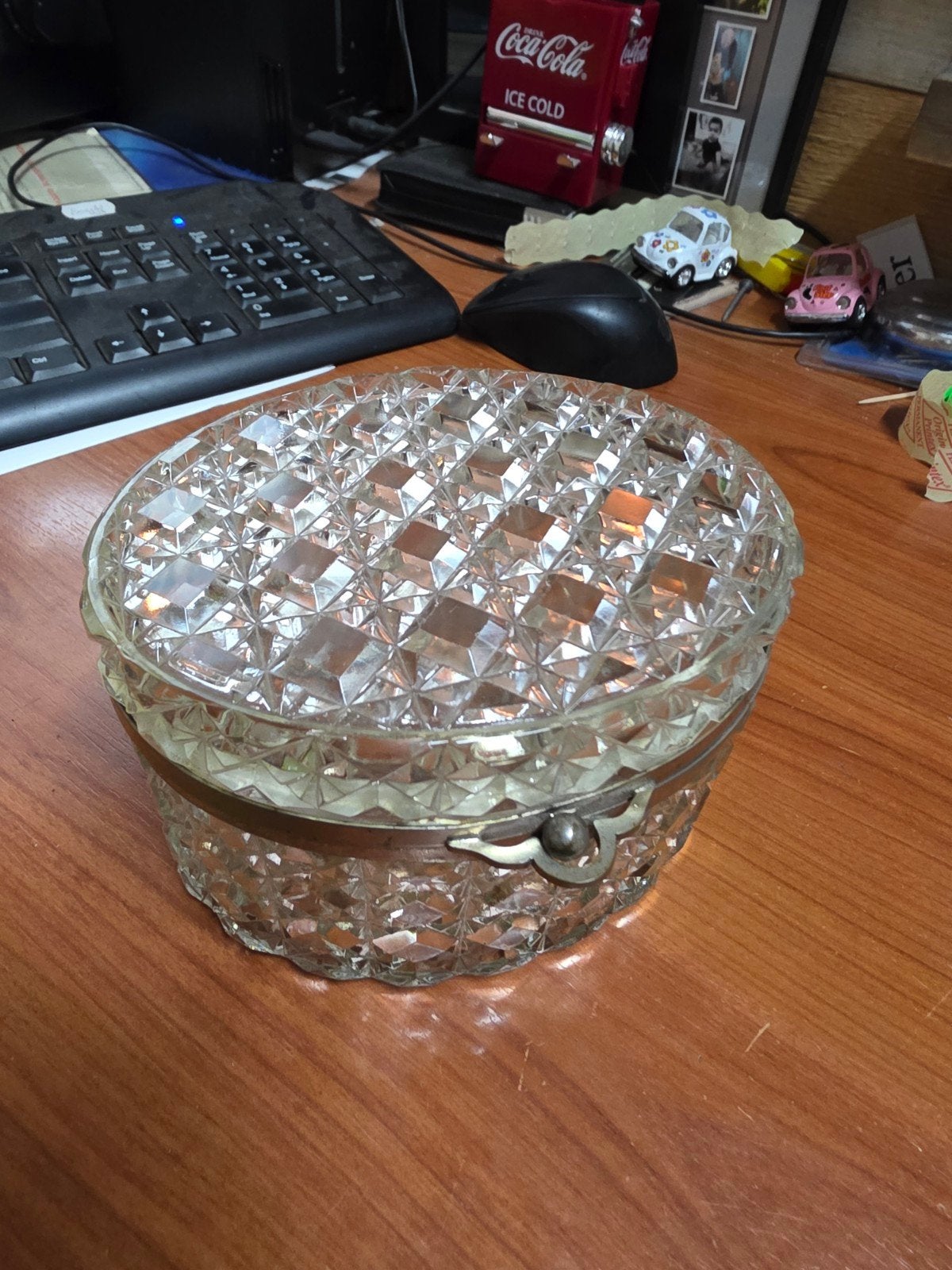Antieke Bonbonnière, Antiek en Kunst, Antiek | Glas en Kristal, Ophalen of Verzenden