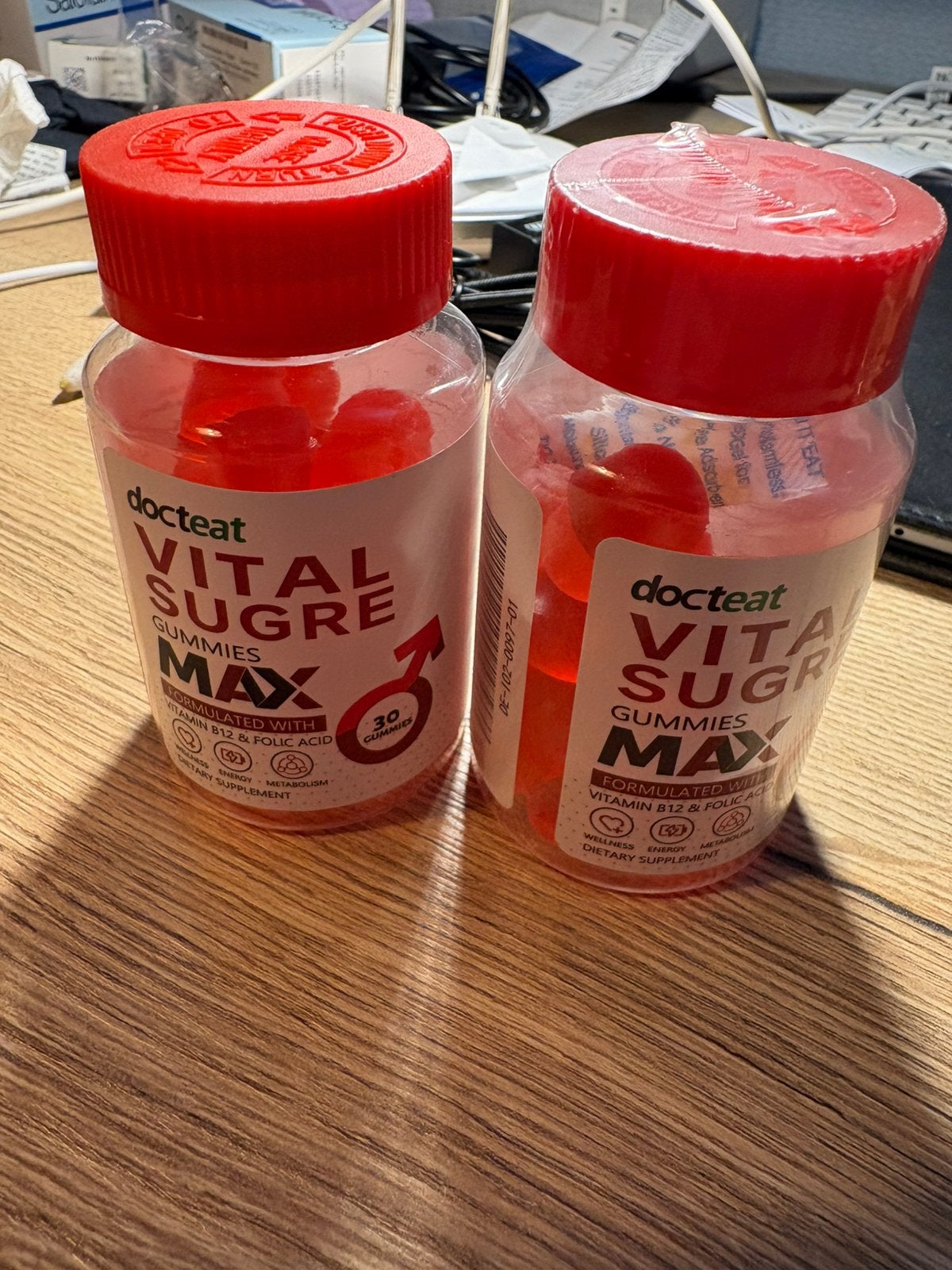 Docteat Vital Sugre Gummies MAX – 2 potjes (nieuw/verzegeld), Ophalen of Verzenden, Nieuw, Overige typen