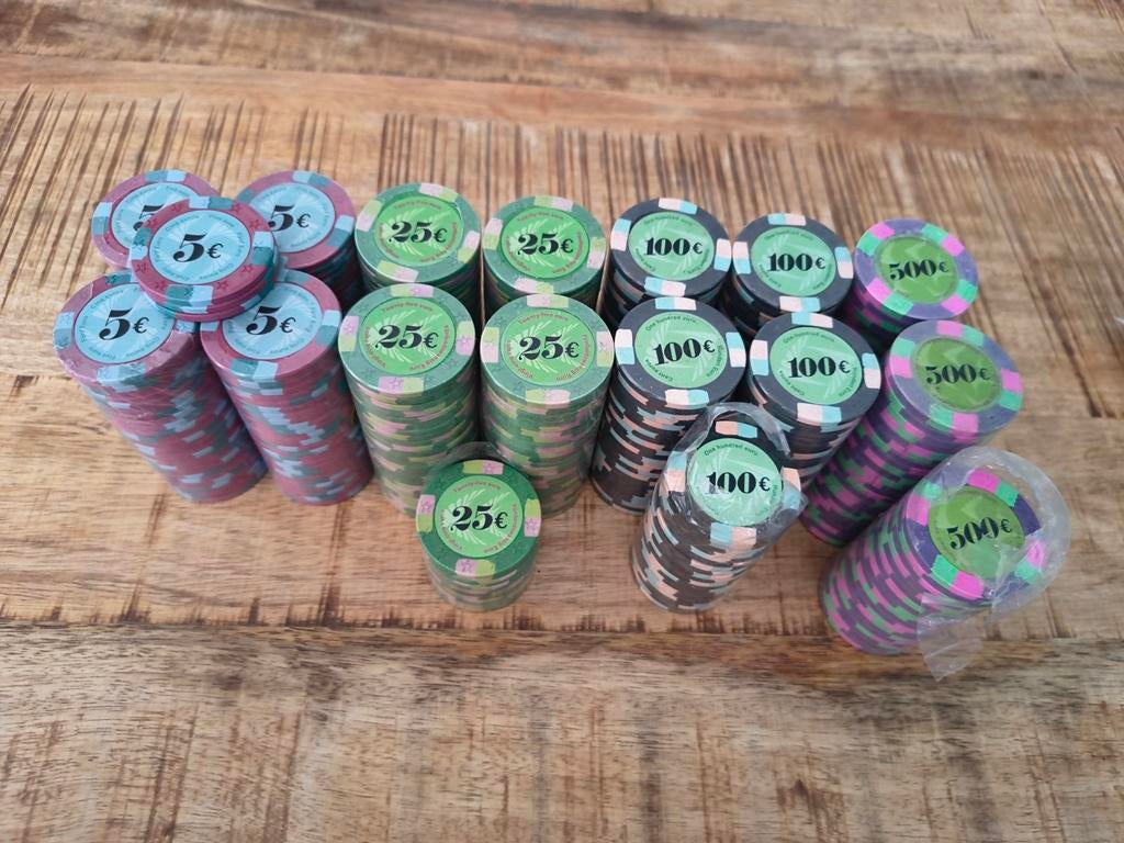 Clay 12 star chips - set 400 stuks, Ophalen of Verzenden, Gebruikt