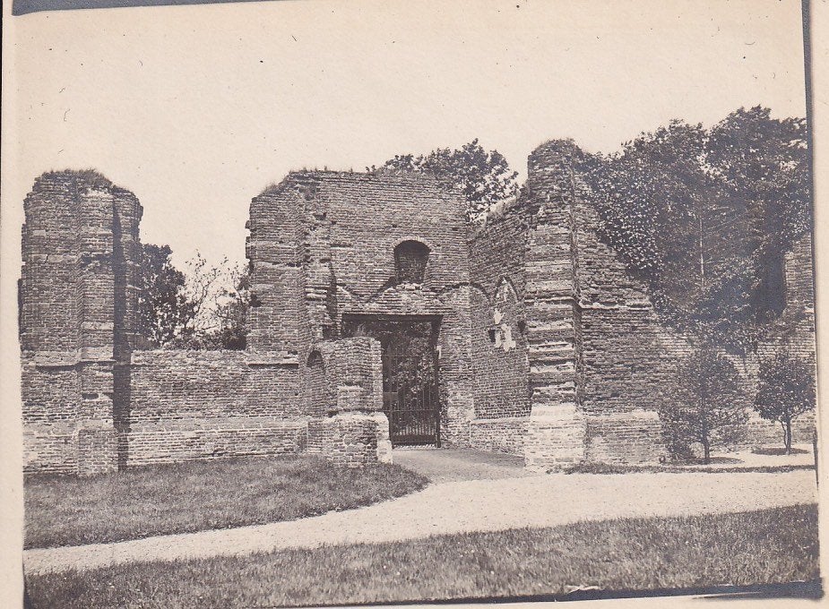 755B foto Warmond, ruïne Oude Toren of Oude Kerk, Verzamelen, Ophalen of Verzenden, Voor 1920, Ongelopen, Zuid-Holland
