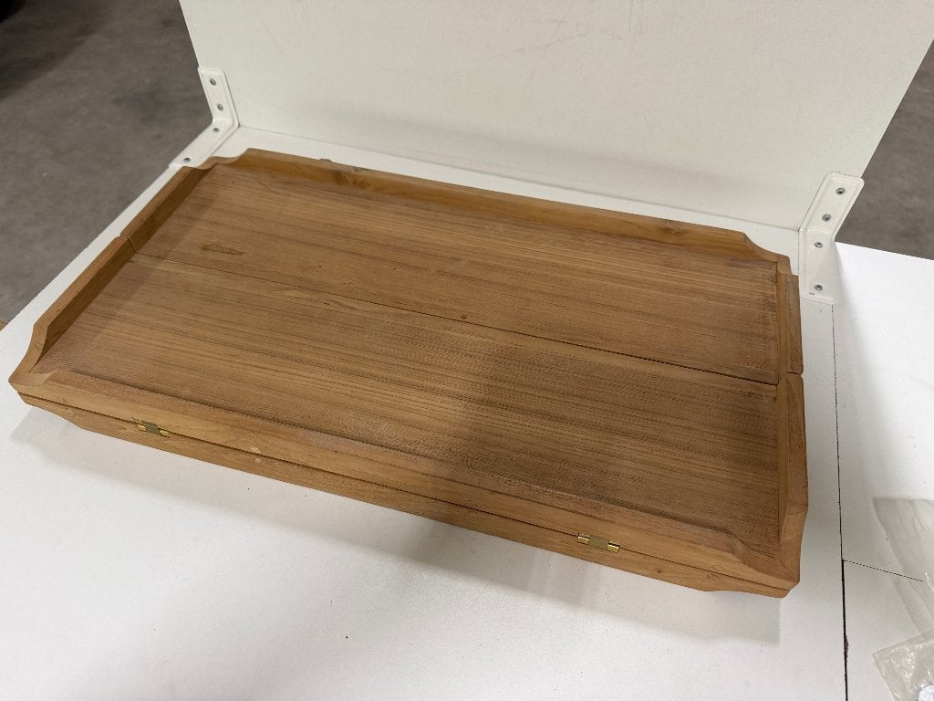 Teak tafel inklapbaar 650 x 350/700 mm - NIEUW, Ophalen of Verzenden, Nieuw, Overige typen