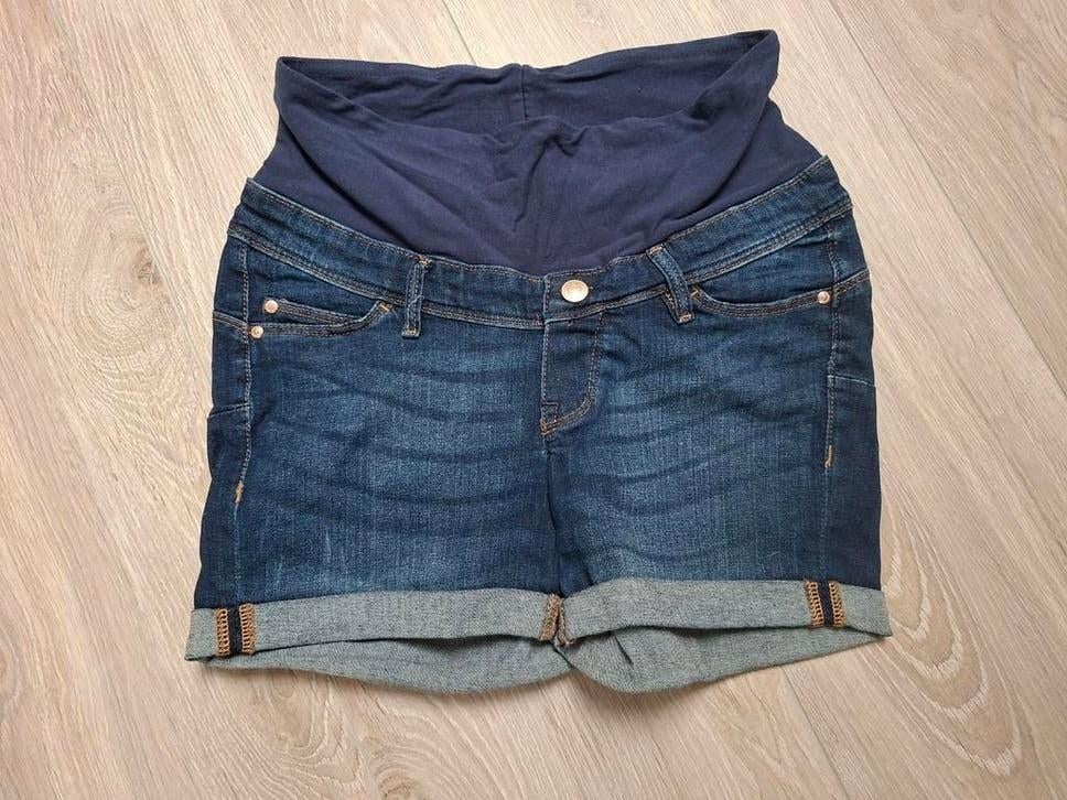 Blauwe H&M mama positie zwanger spijkerbroek / jeans - S, Kleding | Dames, Positiekleding, H&M, Blauw, Ophalen of Verzenden, Maat 36 (S)