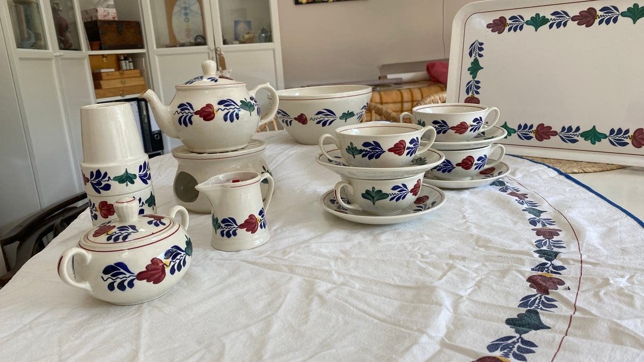 Boerenbont servies, Antiek en Kunst, Antiek | Porselein, Ophalen