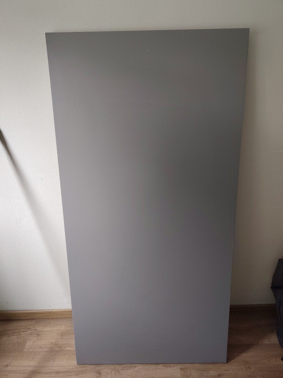 Gratis IKEA LINNMON Tafelblad Grijs - 150x75 cm, Ophalen, Gebruikt