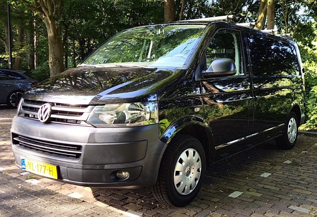 Volkswagen Transporter 2.0, Bestelbus.  114pk,  2015, Auto's, Bestelauto's, Voorwielaandrijving, Euro 5, 15 km/l, Zwart