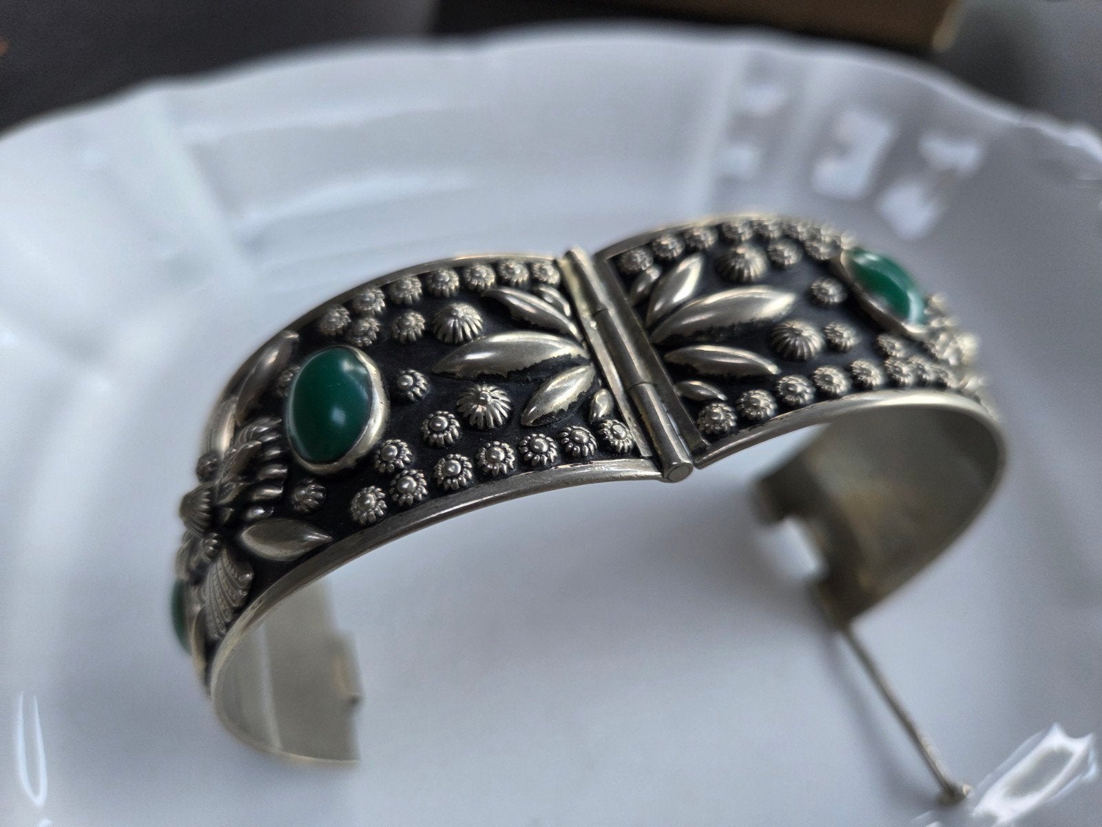 vintage bracelet alpacca, Verzenden, Zo goed als nieuw, Zilver