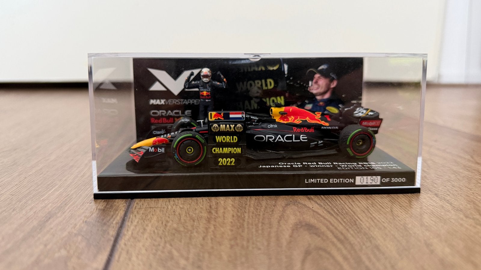 Max Verstappen Limited Edition Model Auto - Wereldkampioen 2, Ophalen of Verzenden, Nieuw, Auto, MiniChamps