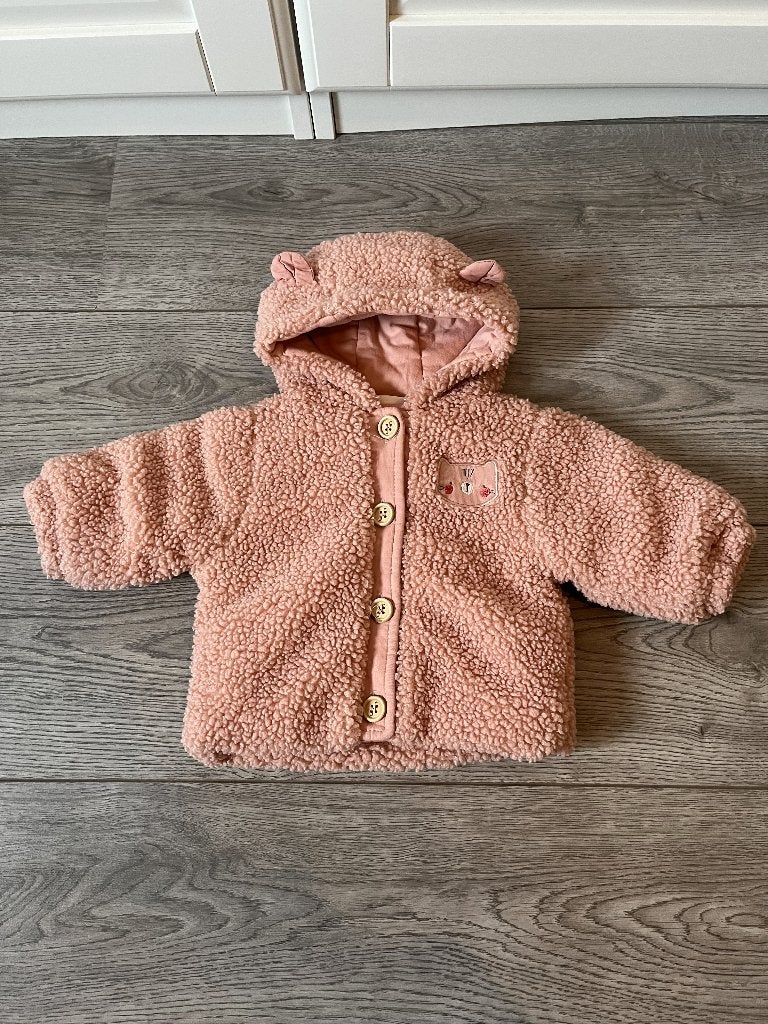 Noukies jas roze maat 62, Kinderen en Baby's, Ophalen, Zo goed als nieuw, Meisje, Jasje