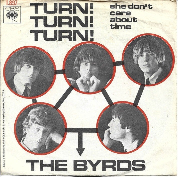 The Byrds - Turn! Turn! Turn! (CBS 1.897), Gebruikt, 7 inch, Pop, Overige typen