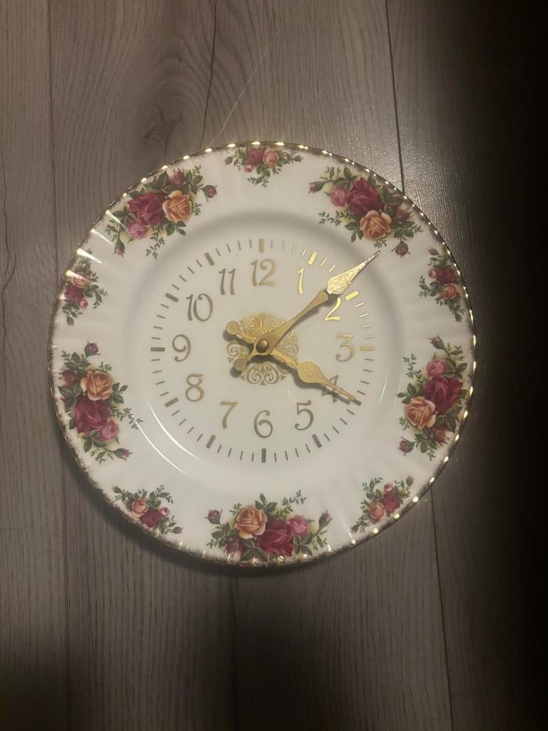 Royal albert country rose klok, Ophalen of Verzenden