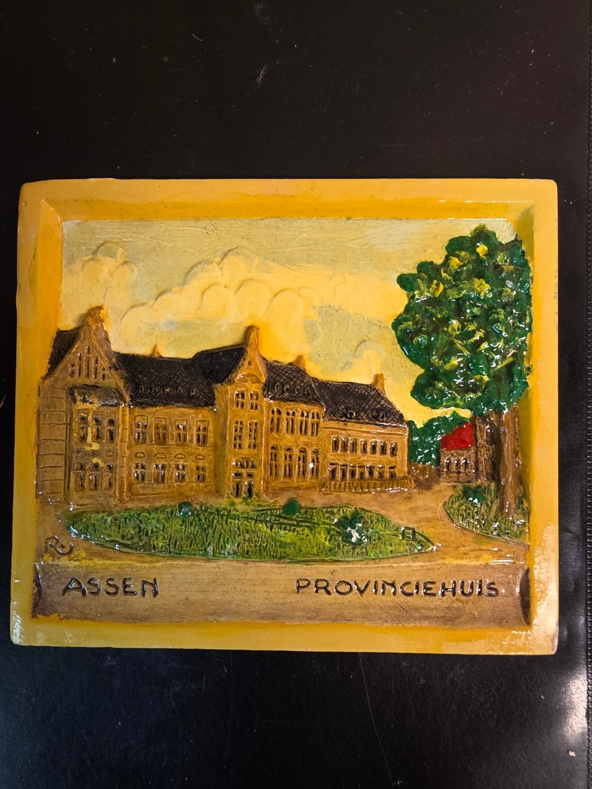 Provinciehuis Assen - tegel, Antiek en Kunst, Ophalen of Verzenden