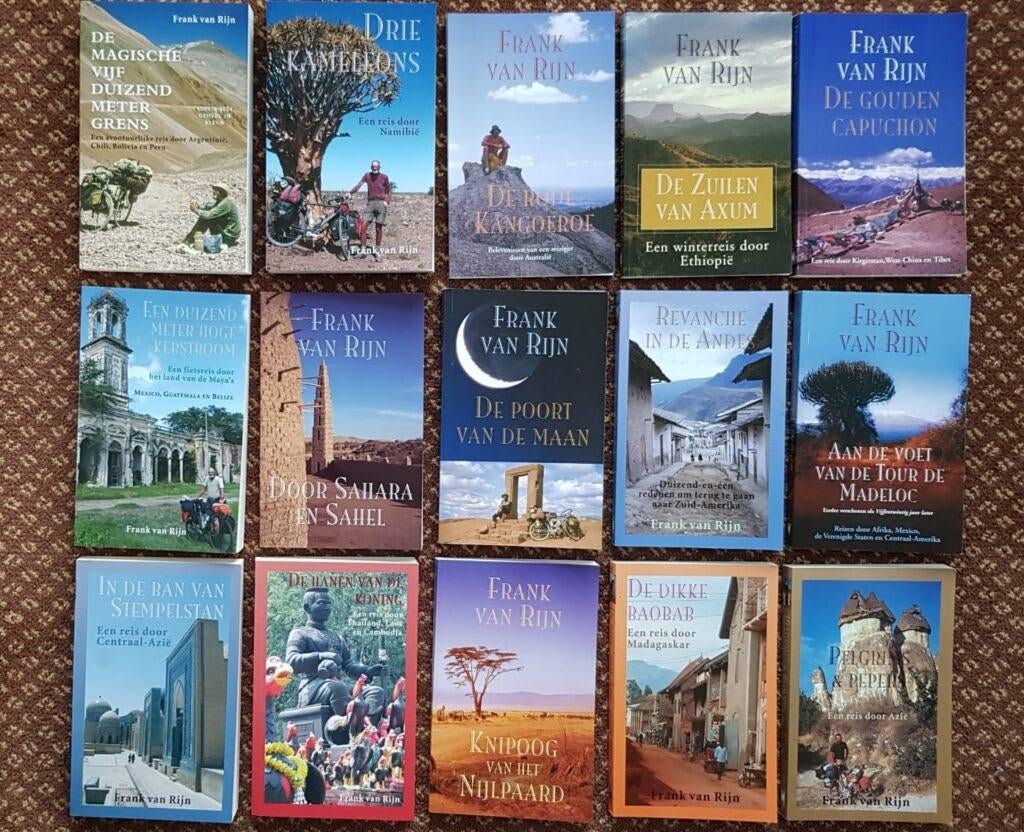 BOEKEN van wereldfietser Frank van Rijn, Boeken, Hobby en Vrije tijd, Nieuw, Overige onderwerpen, Geschikt voor kinderen, Verzenden