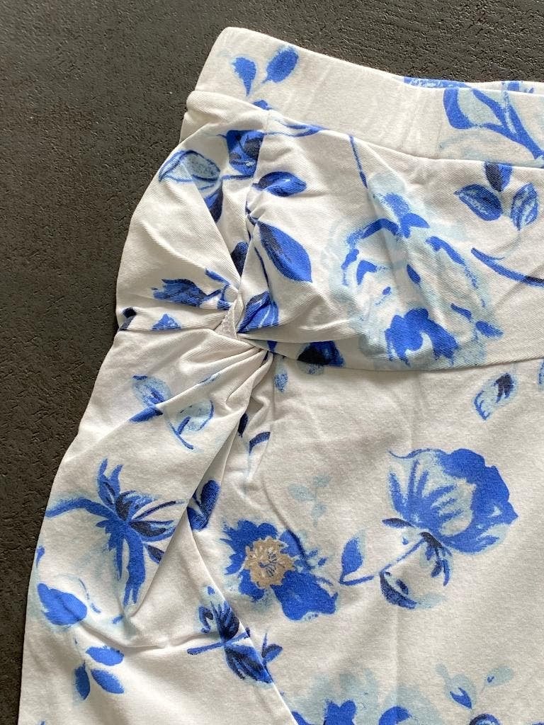 i193/5 Nieuw: Mt 40=M/L Susskind rok wit/blauw/beige rokje, Kleding | Dames, Maat 38/40 (M), Blauw, Nieuw, Ophalen of Verzenden