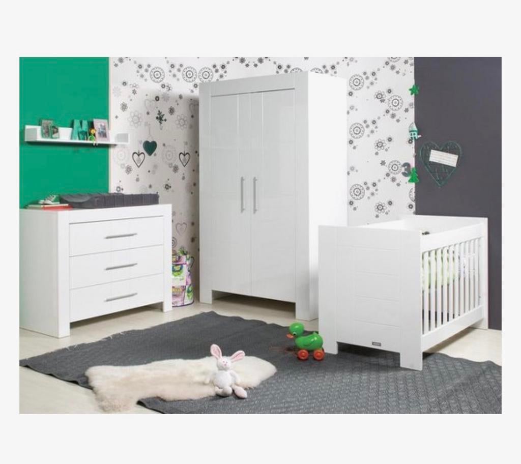 Bopita Manhattan complete babykamer set hooglans wit, Ophalen, Gebruikt, Jongetje of Meisje