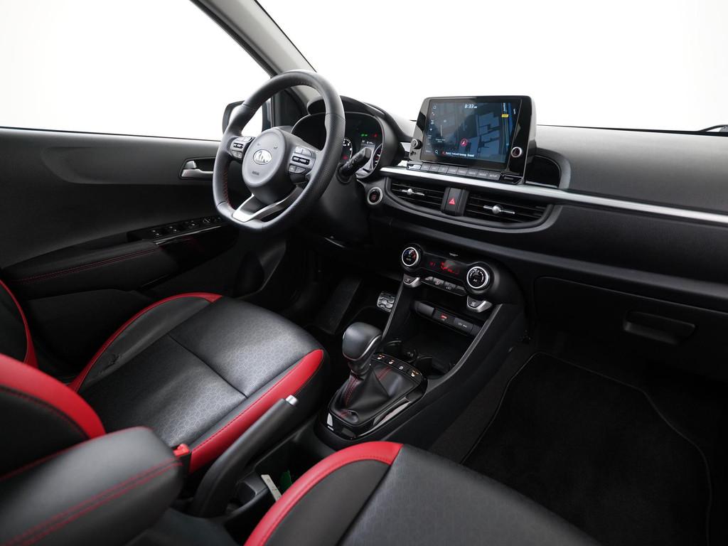 Kia Picanto 1.2 GT-Line Automaat | Schuifdak | Leder | Stuur, Auto's, Kia, 12 maanden, Gebruikt, Euro 6, 4 cilinders