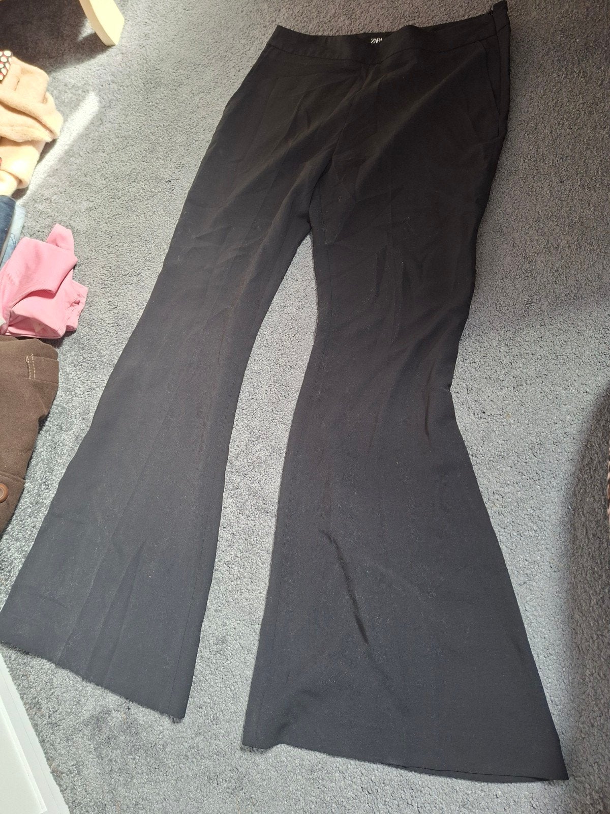 zwarte broek maat:L, Maat 42/44 (L), Ophalen of Verzenden, Zo goed als nieuw, Lang