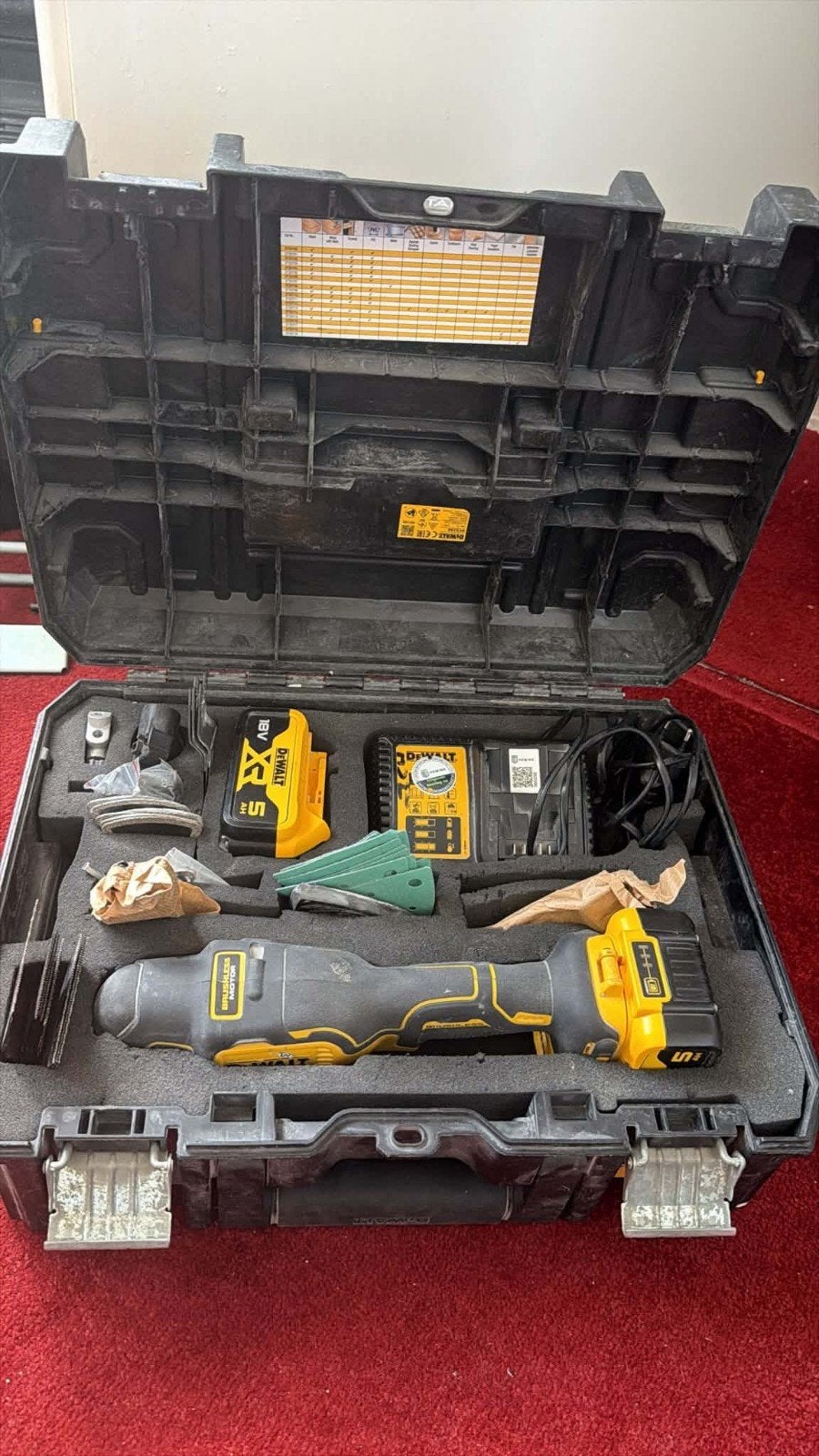 DeWALT 18V XR Accu Multitool Set (Brushless) in TSTAK Koffer, Ophalen of Verzenden, Zo goed als nieuw