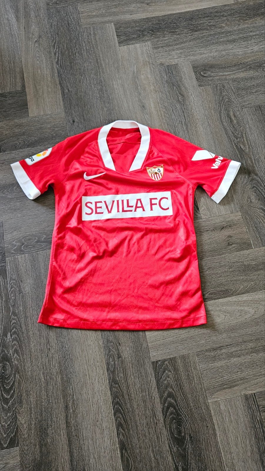 Sevilla FC Thuisshirt Nike Maat S, Maat S, Ophalen of Verzenden, Gebruikt, Shirt
