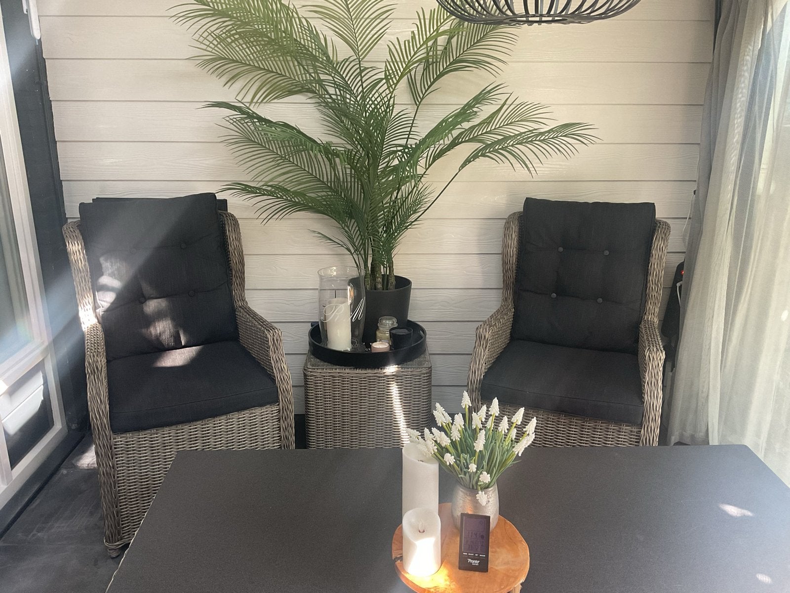 2x Ibiza XL dining tuinstoel verstelbaar grijs - Zo goed als, Tuin en Terras, Ophalen, Zo goed als nieuw, Wicker, Verstelbaar