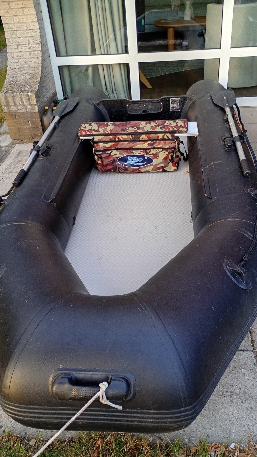Rubberen opblaasboot incl. assesoires, Watersport en Boten, Ophalen of Verzenden, Zo goed als nieuw, Overige typen