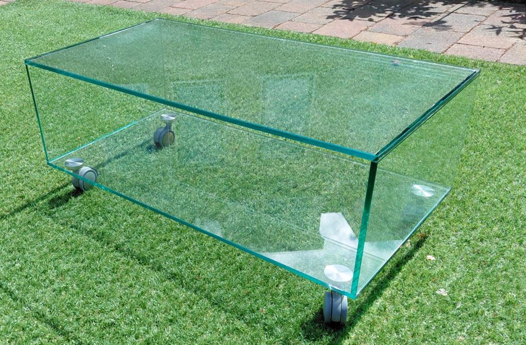 GLAZEN  TV/ AUDIO  TAFEL/ MEUBEL izgst, géén beschadiging, Ophalen, Modern, Rechthoekig, Glas